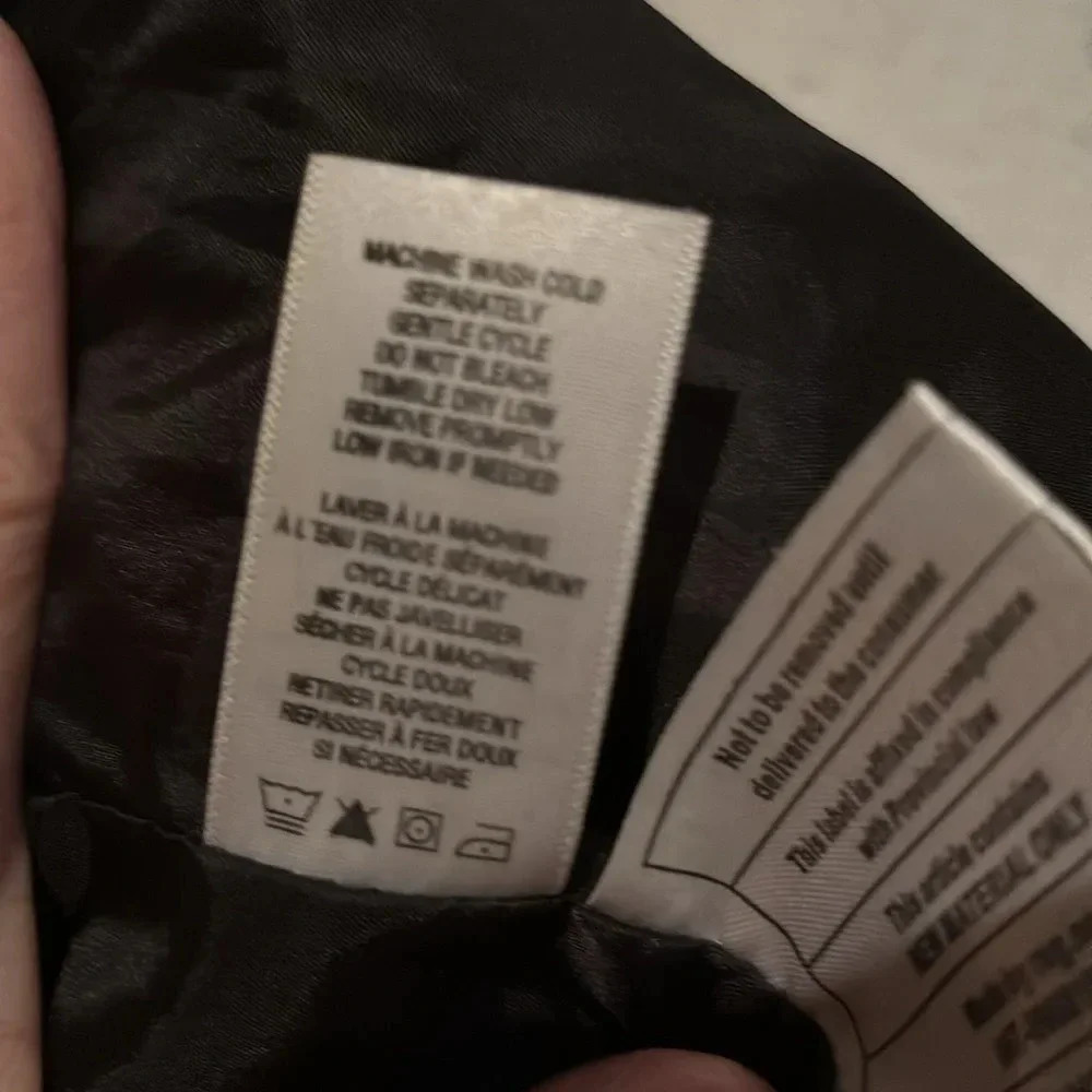 Aeropostale Black Puffer Y2K Full Zip Jacket size M - Picture 6 of 15